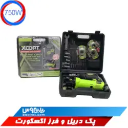 پک دوقلوی دیل و مینی فرز اکسکورت مدل XCM03-2024
                                               710W Hammer Drill Kit + 750W Angle Grinder XCORT® (XCOM03-2024)