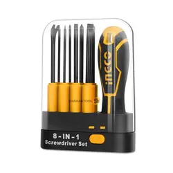 مجموعه 9 عددی پیچ گوشتی اینکو مدل AKISD0901