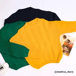 بافت یقه گرد مارپیچ