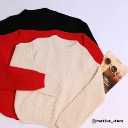 بافت یقه گرد مارپیچ