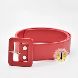 کمربند سگک چرم قرمز