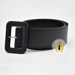 کمربند سگک چرم مشکی