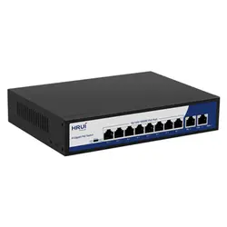 سوئیچ POE هشت پورت HRUI مدل HR900-AFG-82N