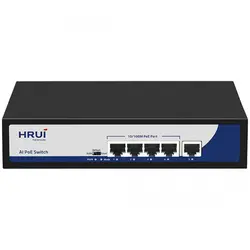 سوئیچ POE چهار پورت HRUI مدل HR900-AF-41N