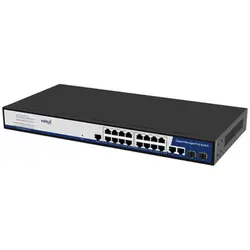سوئیچ POE شانزده پورت HRUI مدل HR-AFGM-1622S-300