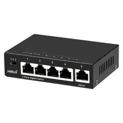 سوئیچ پنج پورت HRUI مدل HR-SWG1050