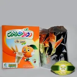 سویق غلات کودک با میوه هلو رویای سلامت