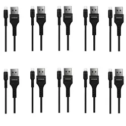 پک 10 عددی کابل شارژ USB به لایتنینگ آرسون مدل AN-K16 طول ۱ متر