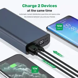 پاوربانک آرسون مدل AN-PD20 ظرفیت ۲۰۰۰۰ میلی آمپر ساعت