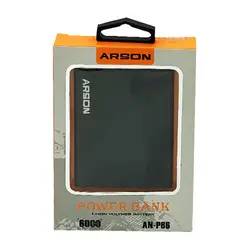 پاوربانک آرسون مدل AN-P6 ظرفیت ۶,۰۰۰ میلی آمپر ساعت