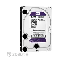 هارددیسک اینترنال 6 ترابایت بنفش وسترن دیجیتال مدل 60PURX