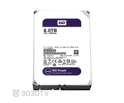 هارددیسک اینترنال 8 ترابایت بنفش وسترن دیجیتال مدل 80EJRX