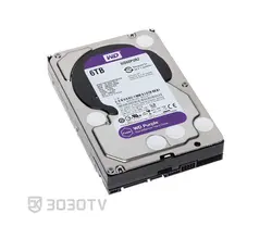 هارددیسک اینترنال 6 ترابایت بنفش وسترن دیجیتال مدل 60PURZ