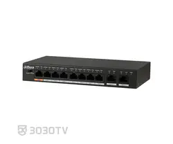 سوییچ شبکه PoE ده پورت داهوا مدل DH-PFS3010-8ET-96