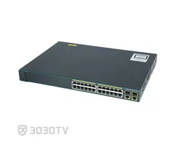 سوییچ شبکه PoE بیست و چهار پورت سیسکو مدل WS-C2960-Plus 24PC-L