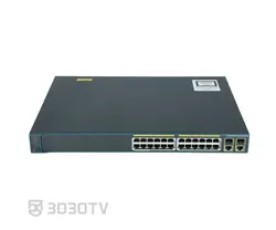سوییچ شبکه PoE بیست و چهار پورت سیسکو مدل WS-C2960-Plus 24PC-L