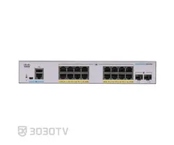 سوییچ شبکه +PoE گیگابیتی 16 پورت سیسکو مدل CBS350-16FP-2G