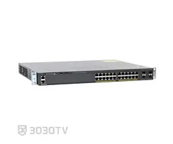 سوییچ شبکه PoE گیگابیتی 24 پورت سیسکو مدل WS-C2960X-24PS-L