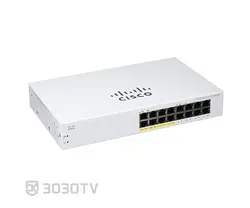 سوییچ شبکه PoE گیگابیتی 16 پورت سیسکو مدل CBS110-16PP