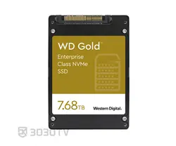 حافظه اینترنال SSD ظرفیت 7.68 ترابایت طلایی اینترپرایز وسترن دیجیتال مدل WDS768T1D0D