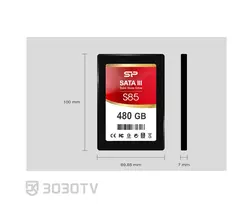 حافظه اینترنال SSD ظرفیت 480 گیگابایت سیلیکون پاور مدل Slim S85