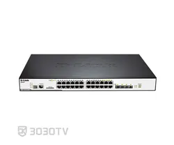 سوییچ شبکه PoE گیگابیتی ۲۴ پورت xStack دی لینک مدل DGS-3120-24PC