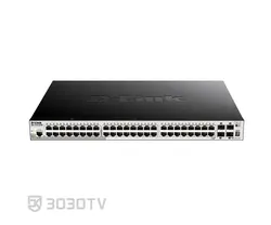سوییچ شبکه PoE گیگابایتی ۵۲ پورت دی لینک مدل DGS-1510-52XMP
