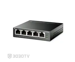 سوییچ شبکه +PoE گیگابیتی ۵ پورت تی پی لینک مدل TL-SG105PE