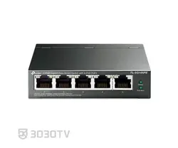 سوییچ شبکه +PoE گیگابیتی ۵ پورت تی پی لینک مدل TL-SG105PE