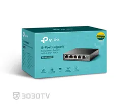 سوییچ شبکه +PoE گیگابیتی ۵ پورت تی پی لینک مدل TL-SG105PE