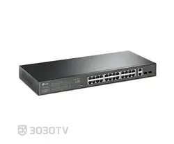 سوییچ شبکه PoE گیگابیتی ۲۸ پورت تی پی لینک مدل TL-SG1428PE