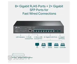 سوییچ شبکه گیگابیتی ۱۰ پورت تی پی لینک مدل TL-SG3210 V3