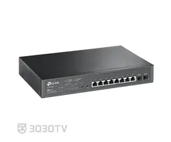 سوییچ شبکه PoE گیگابیتی ۱۰ پورت تی پی لینک مدل TL-SG2210MP