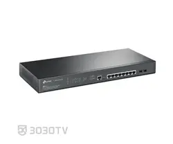 سوییچ شبکه PoE گیگابیتی ۱۰ پورت تی پی لینک مدل TL-SG3210XHP-M2