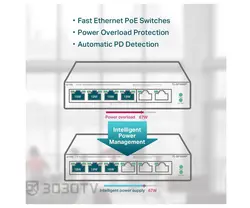 سوییچ شبکه +PoE شش پورت تی پی لینک مدل TL-SF1006P
