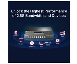 سوییچ شبکه گیگابیتی ۸ پورت تی پی لینک مدل TL-SG108-M2