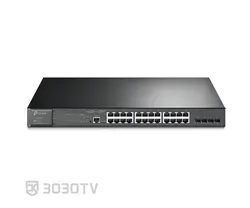 سوییچ شبکه PoE گیگابیتی ۲۸ پورت تی پی لینک مدل TL-SG3428MP