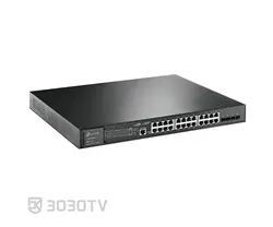 سوییچ شبکه PoE گیگابیتی ۲۸ پورت تی پی لینک مدل TL-SG3428XMP
