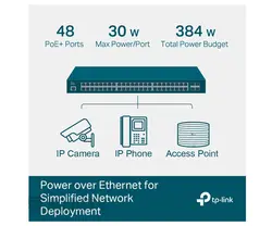 سوییچ شبکه گیگابیتی ۵۲ پورت تی پی لینک مدل TL-SG3452P