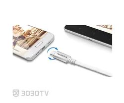 کابل شارژ تلفن همراه USB-C به USB-C ای دیتا مدل ACC3AL طول ۱ متر