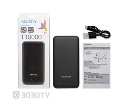 شارژر همراه ای دیتا مدل T10000 ظرفیت ۱۰۰۰۰ میلی آمپر ساعت