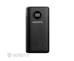 شارژر همراه ای دیتا مدل P10000QCD ظرفیت ۱۰۰۰۰ میلی آمپر ساعت