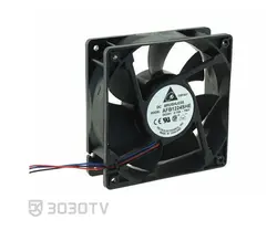 فن آکسیال ۸ در ۸ سانتی متر 0.1 آمپر ۱۲ ولت دلتا مدل AFB1224SHE