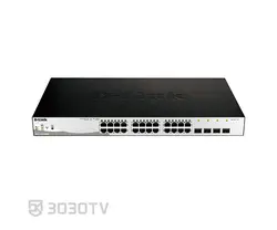 سوییچ شبکه PoE گیگابیتی ۲۸ پورت دی لینک مدل DGS-1210-28MP |