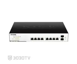 سوییچ شبکه PoE گیگابیتی ۱۰ پورت دی لینک مدل DGS-1100-10MP |