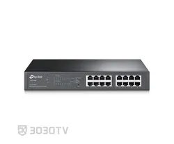 سوییچ شبکه PoE گیگابیتی ۱۶ پورت تی پی لینک مدل TL-SG1016PE