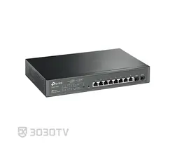 سوییچ شبکه PoE گیگابیتی ۱۰ پورت تی پی لینک مدل T1500G-10MPS