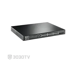 سوییچ شبکه PoE گیگابیتی ۲۸ پورت تی پی لینک مدل T2600G-28MPS