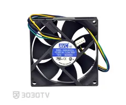 فن آکسیال ۸ در ۸ سانتی متر ۰.۷ آمپر ۱۲ ولت AVC مدل DASE0825T2U