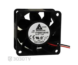 فن آکسیال ۶ در ۶ سانتی متر ۱.۲ آمپر ۱۲ ولت دلتا مدل FFB0612EHE